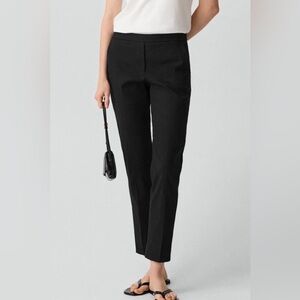 NEW THEORY treeca pant in black linen blend